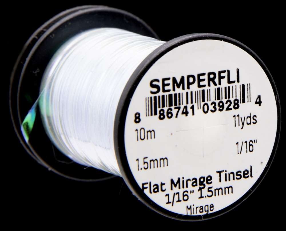 Semperfli Spool 1/32'' Gold Mirror Tinsel Fly Tying Materials (Product Length 21.87Yds / 20m)